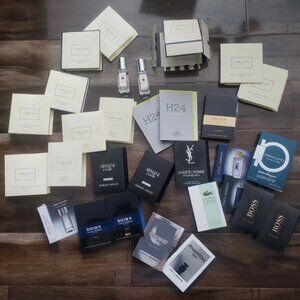 Big Jo Malone perfume samples lot & men's high end perfumes Armani Hermes